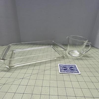 PYREX Baking Dish and Glass Measuring Cup