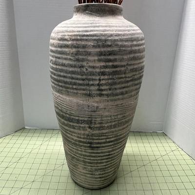 Ceramic Vase with Stems