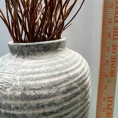 Ceramic Vase with Stems