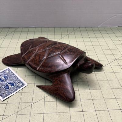 Carved Wood Sea Turtle - possible ironwood