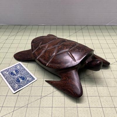 Carved Wood Sea Turtle - possible ironwood
