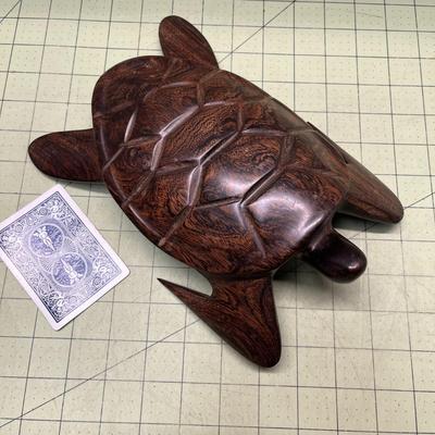 Carved Wood Sea Turtle - possible ironwood
