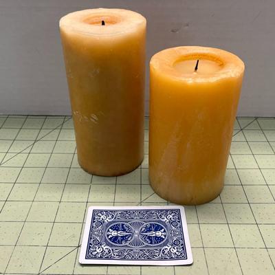 Candle Assortment with Glass Candle Sticks