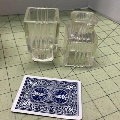 Candle Assortment with Glass Candle Sticks