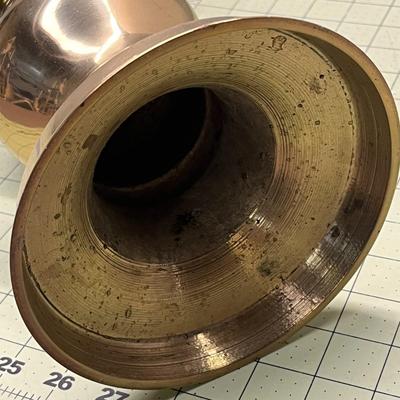 Brass Candle Holder with Candle