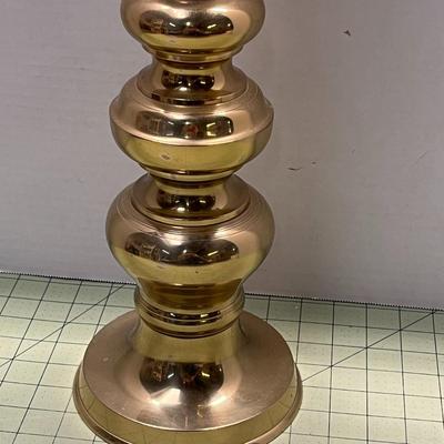 Brass Candle Holder with Candle