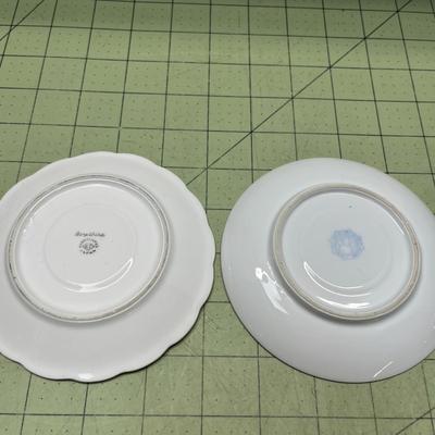 Antique Handpainted Bone China (Japan) & Handpainted Occupied Japan Tea Cups with Saucers