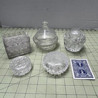 Cut Glass Dish Bundle
