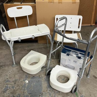 Bath Seats, Elevated Toilet Seat, and Walker