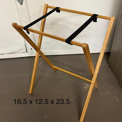 Wooden Serving Tray Stand
