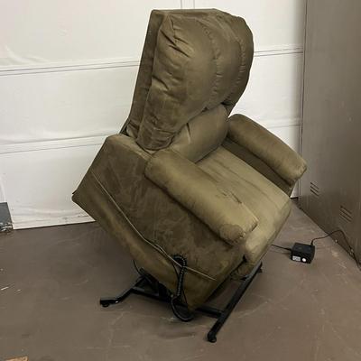 Olive Green Recliner with Lift Base