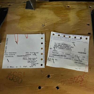 Lazboy Black Leather Recliner with Back Replacement