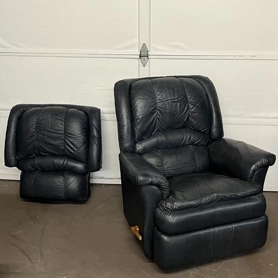Lazboy Black Leather Recliner with Back Replacement