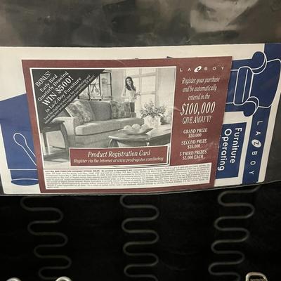 Lazboy Black Leather Recliner with Back Replacement