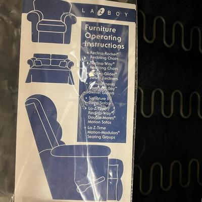 Lazboy Black Leather Recliner with Back Replacement