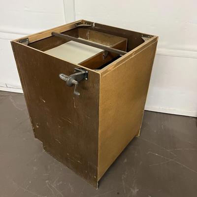 Single Wood Cabinet with Removable Countertop Piece