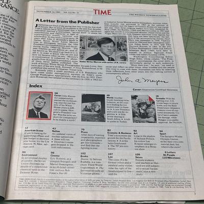 TIME Magazine - 11/14/1983 & 9/26/2022