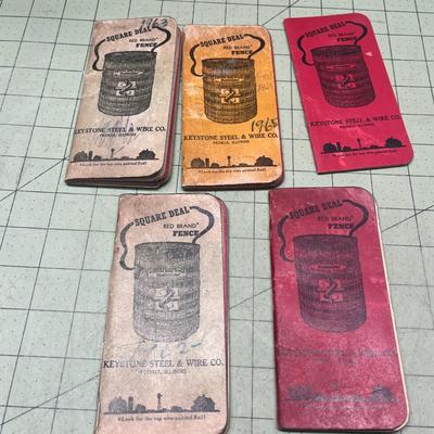 Vintage Pocket Memo Books and Receipts