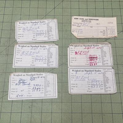 Vintage Pocket Memo Books and Receipts