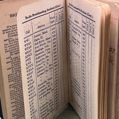 Vintage 1927 Pocket Calendar