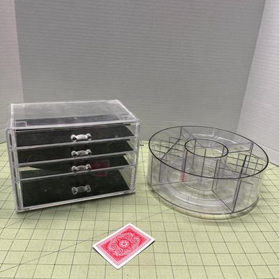 Clear Acrylic Jewelry Box & Organizer