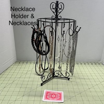 Necklace Holder and Necklaces