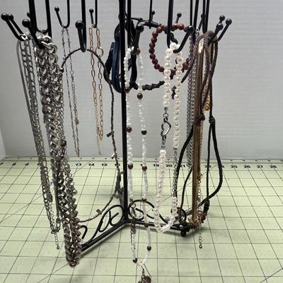 Necklace Holder and Necklaces