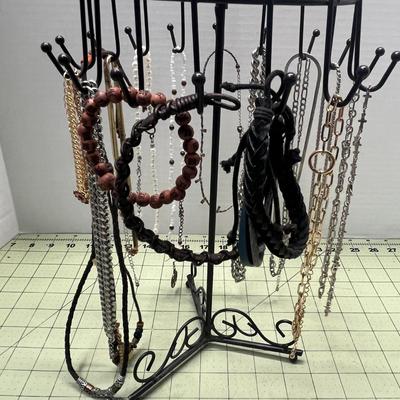 Necklace Holder and Necklaces