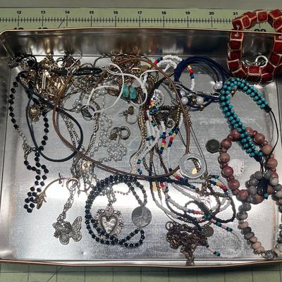 Mixed Jewelry and Tin