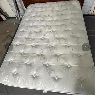 Full Size Bed Frame, Headboard, and Mattress