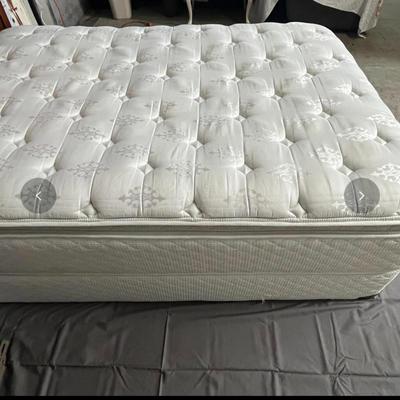 Full Size Bed Frame, Headboard, and Mattress