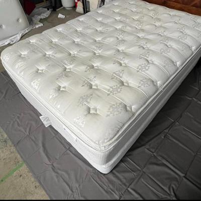 Full Size Bed Frame, Headboard, and Mattress
