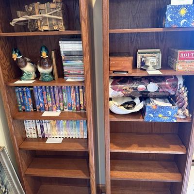 Four Matching Wooden Book Shelves