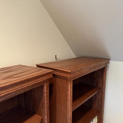 Four Matching Wooden Book Shelves