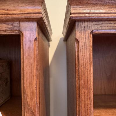 Four Matching Wooden Book Shelves