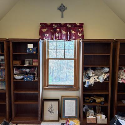 Four Matching Wooden Book Shelves