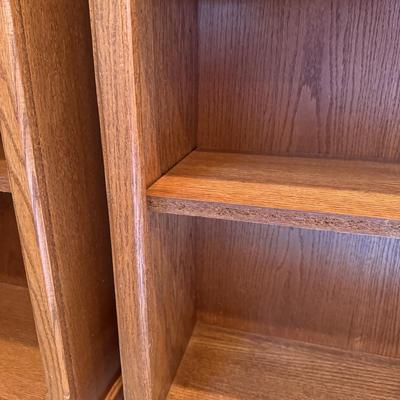 Four Matching Wooden Book Shelves