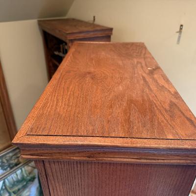 Four Matching Wooden Book Shelves