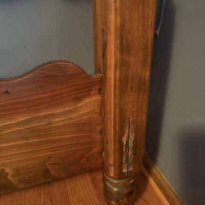 Ethan Allen Wood Twin Bed Frame, Headboard & Footboard