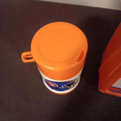 DENVER BRONCOS OLD LOGO LUNCH BOX W/THERMOS