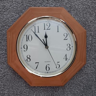DECORATIVE SUITCASE, HINGED BASKET AND WALL CLOCK