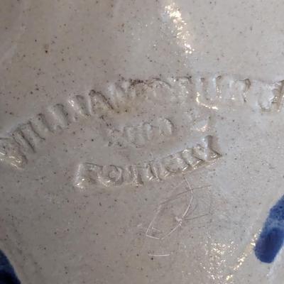 Williamsburg Pottery Cobalt Blue Salt Glaze Bird House