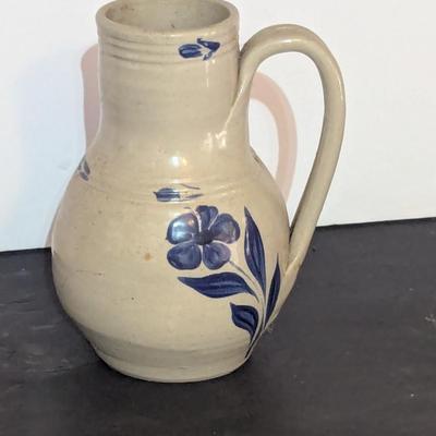 Williamsburg Pottery Cobalt Blue Salt Glaze Bird House