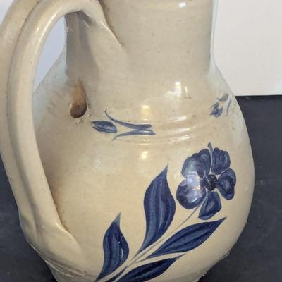 Williamsburg Pottery Cobalt Blue Salt Glaze Bird House