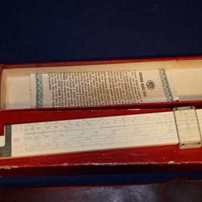 VINTAGE HEMMI 'SUN" SLIDE RULER /ARITHMA ADDIATOR CALCULATOR