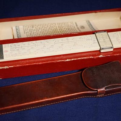 VINTAGE HEMMI 'SUN" SLIDE RULER /ARITHMA ADDIATOR CALCULATOR