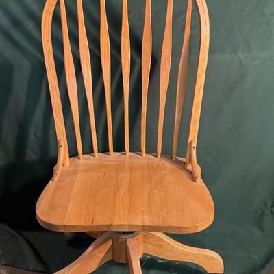 Wooden Chair on Wheels