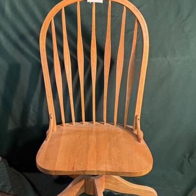 Wooden Chair on Wheels