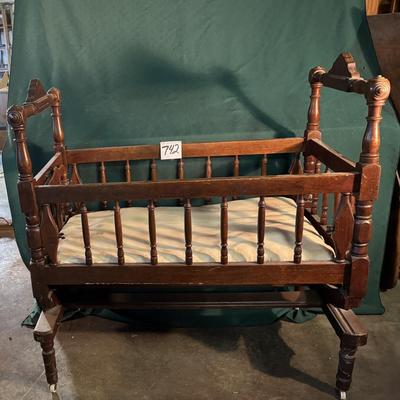 Vintage Wooden Cradle