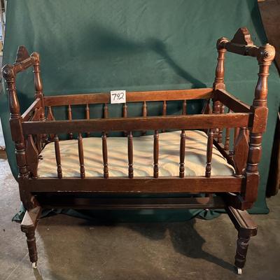 Vintage Wooden Cradle